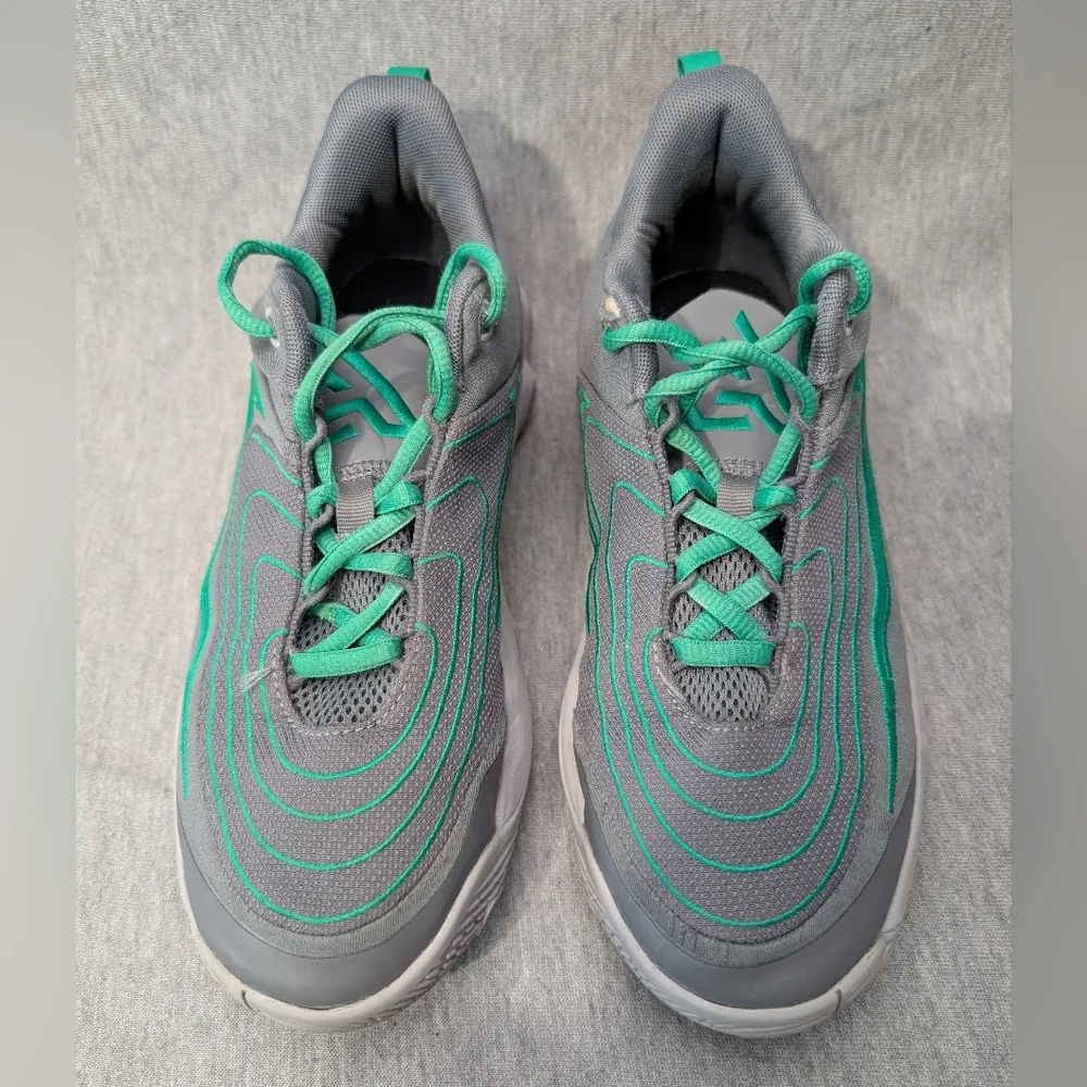 Nike Giannis Immortality 4 Sneakers Youth 6Y Gray Green Basketball Shoes - Picture 4 of 12